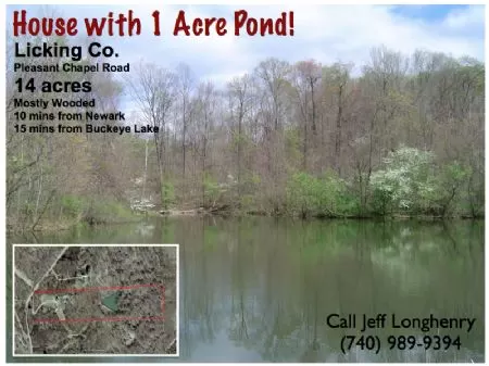 House and Pond On 14 Acres